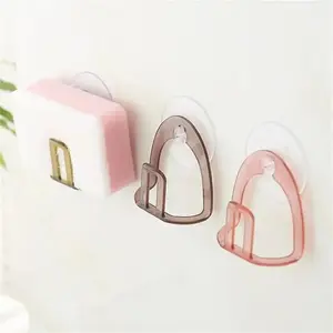 Kitchen Suction Cup Sink Drain Rack Plastic Sponge Holder Sponge Storage Rack Sink Stand Holder Organizer Kitchen Accessories