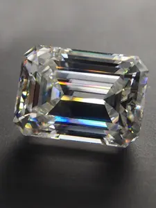 1-3 Carat Emerald Shape Moissanite Gemstone, D Color, Colorless, Wvs1 Clarity, DIY Jewelry Making, Perfect Gift Choice