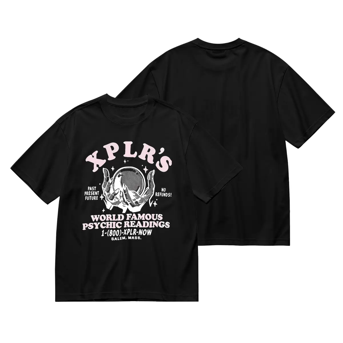 Sam & Colby Vintage Unisex T-Shirt, Pure Cotton Heavyweight Crew Neck Retro Printed Short Sleeve Top Plus Size Available, Breathable Street Style Daily Leisure Wear