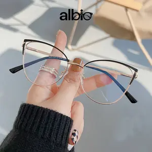 Trendy cat eye reading for women-fashionable color block design, anti-blue light, vision correction rave lightweight frame sun unisex vintage eyewear men ok glass bioptic telescopic