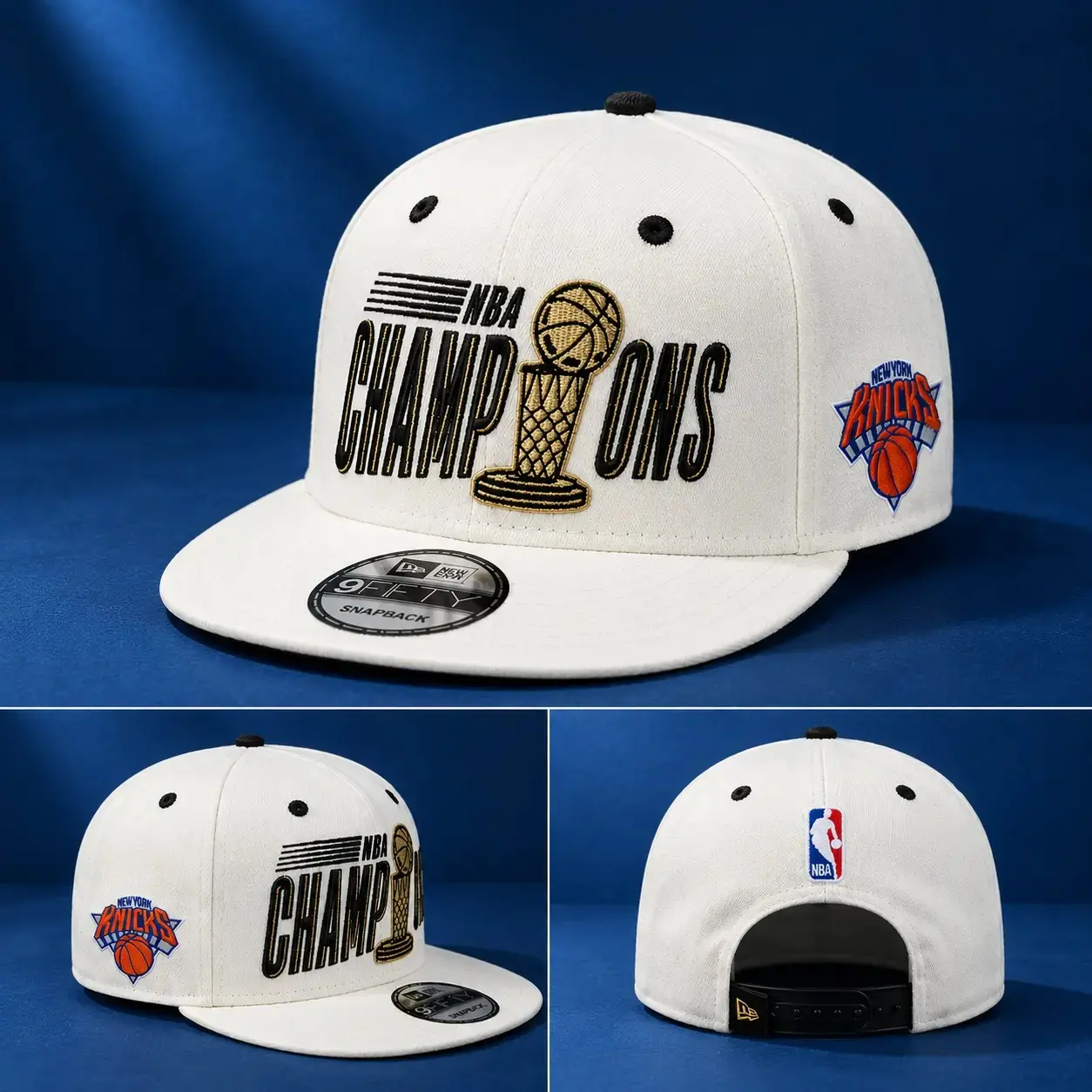 New Era 950 Snapback Hat - New York Knicks 2026 NBA Champions Parade Collectible Sports Headwear