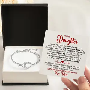 To My Daughter Gift, Jewelry to Daughter, Bracelet For Her, For Graduation Christmas Birthday Present Ideas From Mom and Dad, Unique Gift for Daughter