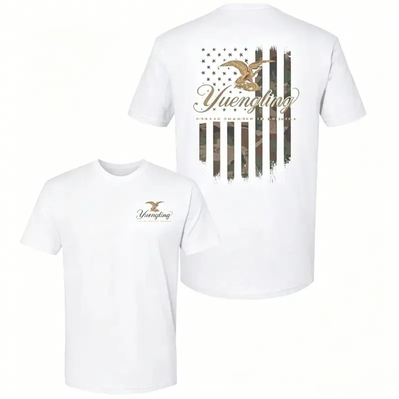 Yuengling Camo Flag Tee, America’s Oldest Brewery Shirt, Unisex T-Shirt, Vintage Beer Logo Top, Casual Streetwear, Gift For Men Women, Full Size