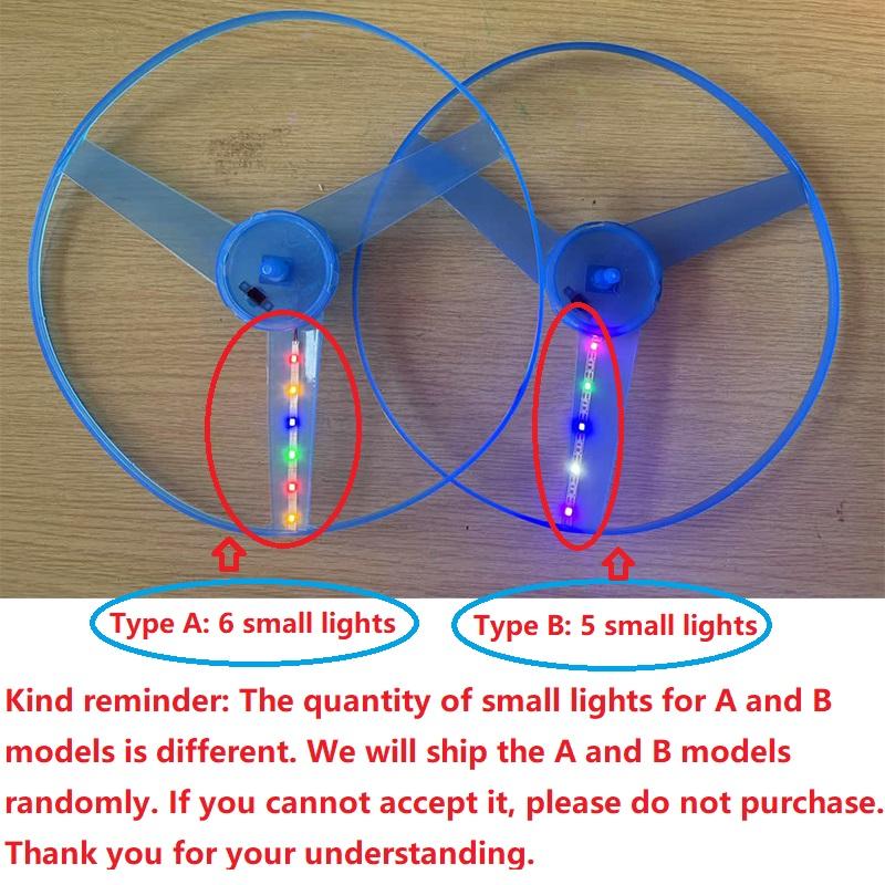 Kids Luminous Flying Disc Propeller Toys LED Lighting Pull String Flying UFO Toy Spinning Top Outdoor Game Sports Toy Gift #RRB