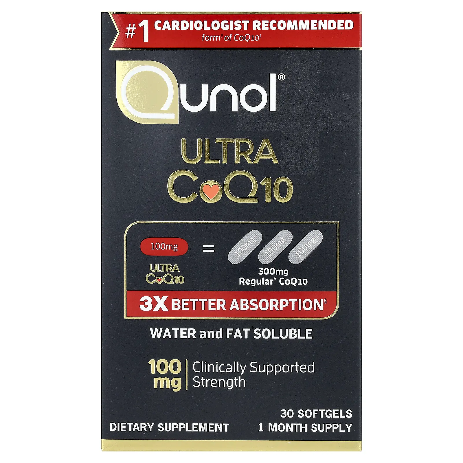 Qunol Ultra CoQ10, 30 Softgels Qunol Ultra CoQ10, 30 Softgels