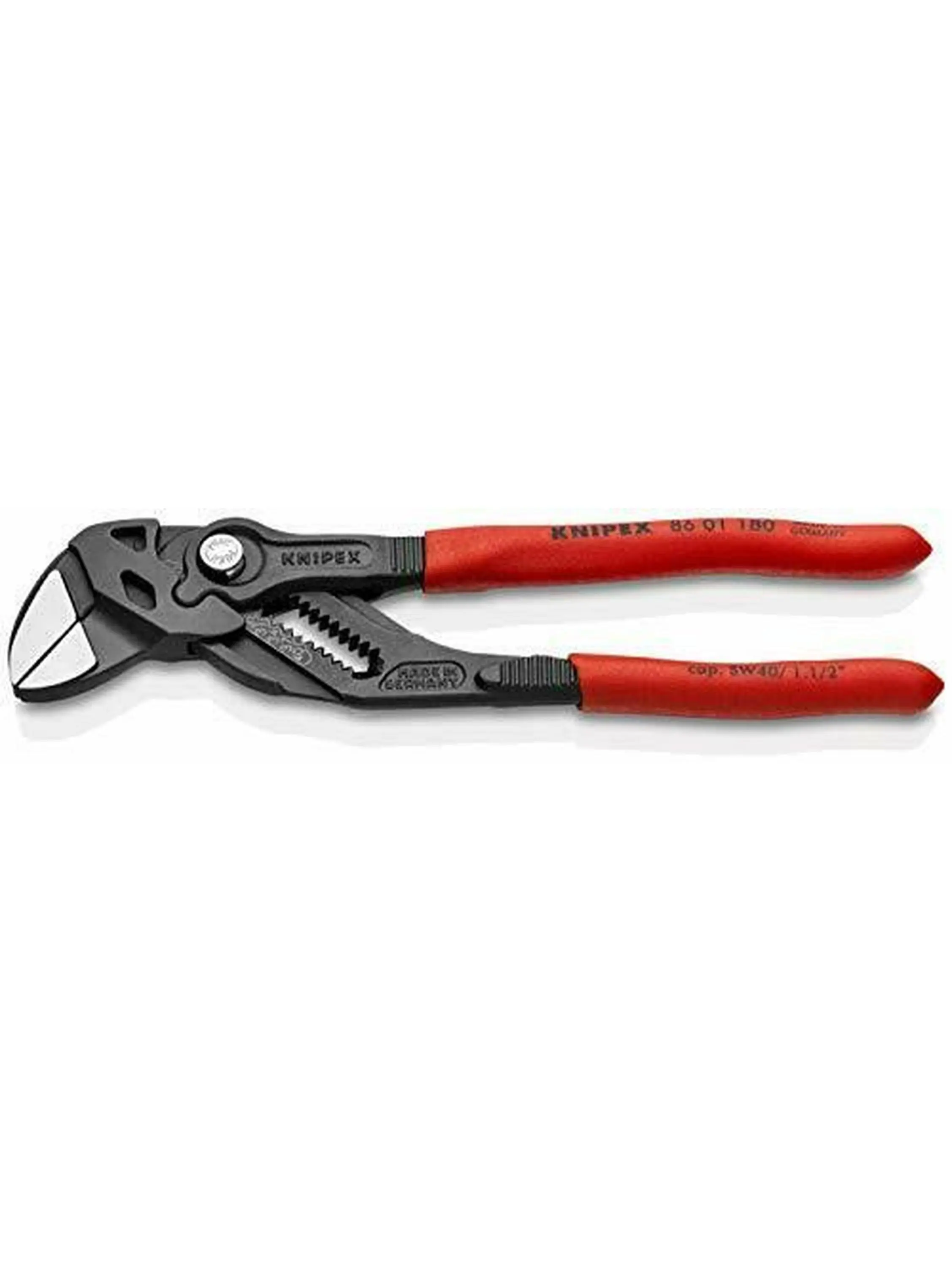Knipex CR-V Parallel Locking-Jaw Pliers Wrench - Black, 0.49 lbs, 15 Adjustment Positions, Jaw Action Feature, Pliers Knipex Cr-V, Zero Backlash Jaw Surface