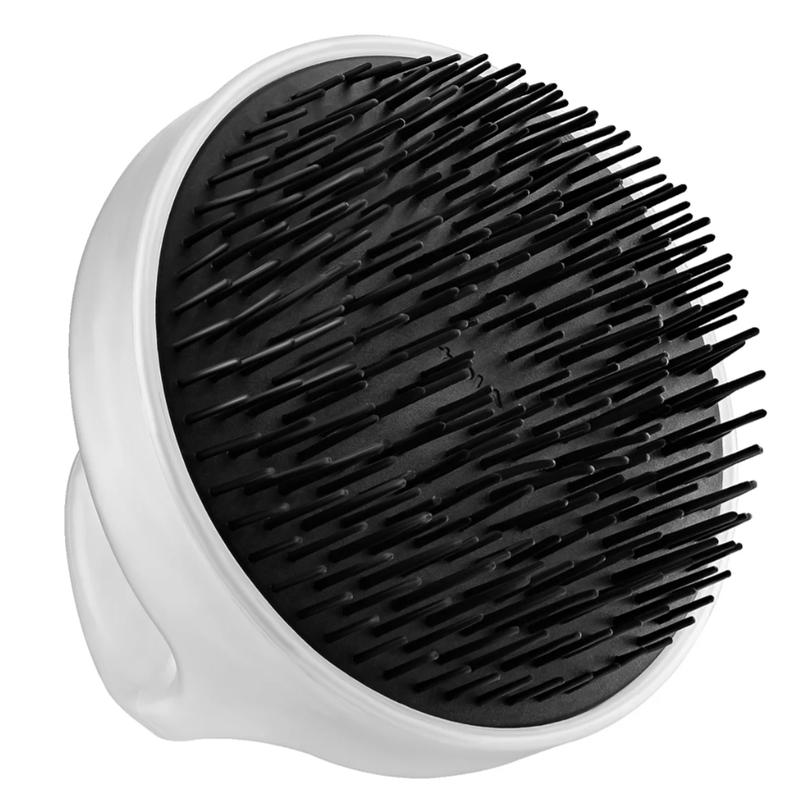StyleCraft Professional Smoothing Brush - White Hair Care Tool with Black Bristles for Smooth Results - US Series