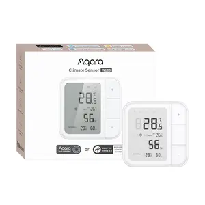 /Zigbee Climate Sensor W100,Temperature and Humidity Monitoring,Remote HVAC, 3 Customizable Buttons,Works with HomeKit, Alexa, & More