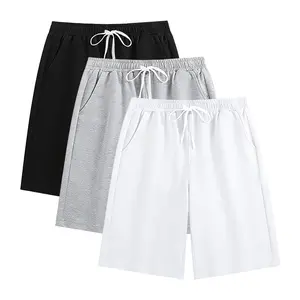 3Packs Men's Solid Color Fashion Sweatpants Shorts, All-Season Wearable, Best Match for Spring & Summer (XS~2XL) Soft Comfortable Daily Wear