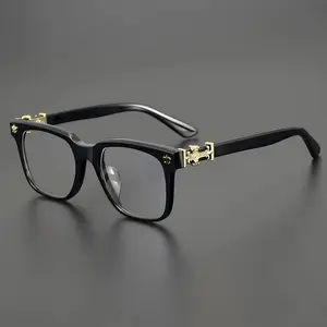 Classic Square Plastic Flat Lens Blue Light Glasses, 2026 Unisex Durable Frame, Ultra-Lightweight Eyeglasses, Suitable for Work and Daily Use