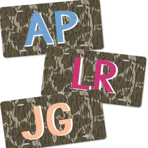 Personalized Camo License Plate - Name or Initials Car Tag