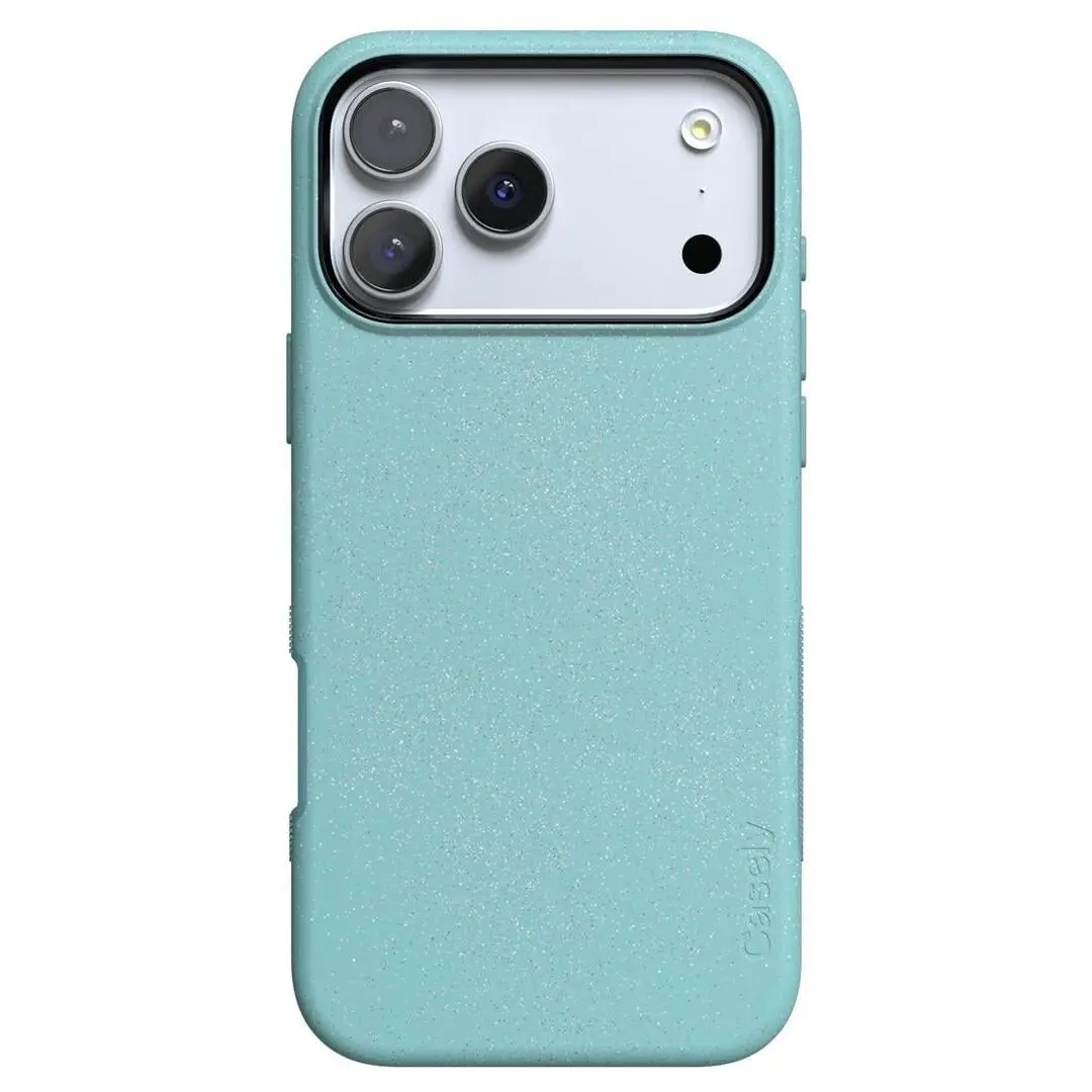 Casely iPhone 17 Pro Max Case | Aquamarine | Ocean Blue Shimmer | Bold Protective Design | Compatible with MagSafe