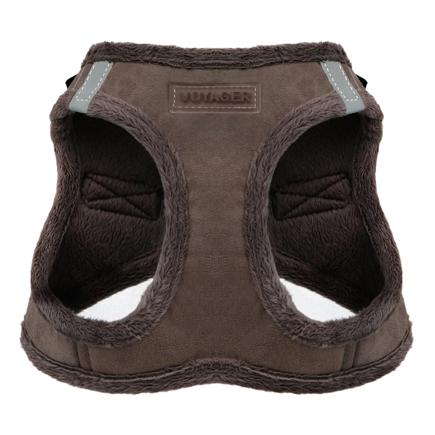 Voyager Step-In Plush Suede Dog Harness - Soft Premium Faux Suede No Pull Pet Vest for Small Medium Large Dogs Cats | Adjustable Chest 10-34 Inches | Easy Step-In Design by Best Pet Supplies