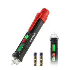 VEVOR Voltage Tester,  Non-Contact Voltage Detector with Adjustable Sensitivity, Dual Range AC 12V-1000V/48V-1000V Live & Null Wire Tester Pen with Visual and Audible Alarms, CAT III 1000V Rating