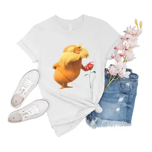 T-Shirt Unisex The Lorax Mini Movie Flower Lorax Women Tee Big Short Shirt Novelty Family Gift For Men Boy Girl Shirts