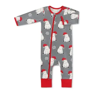 Bestaroo Baby Modal Coverall Romper, Soft Stretch 95% Modal, Dual Zipper, Cuffed Ankles, Snug Fit Sleep and Lounge One-Piece, Aubrey's Hope Bear, Size [Add Size]