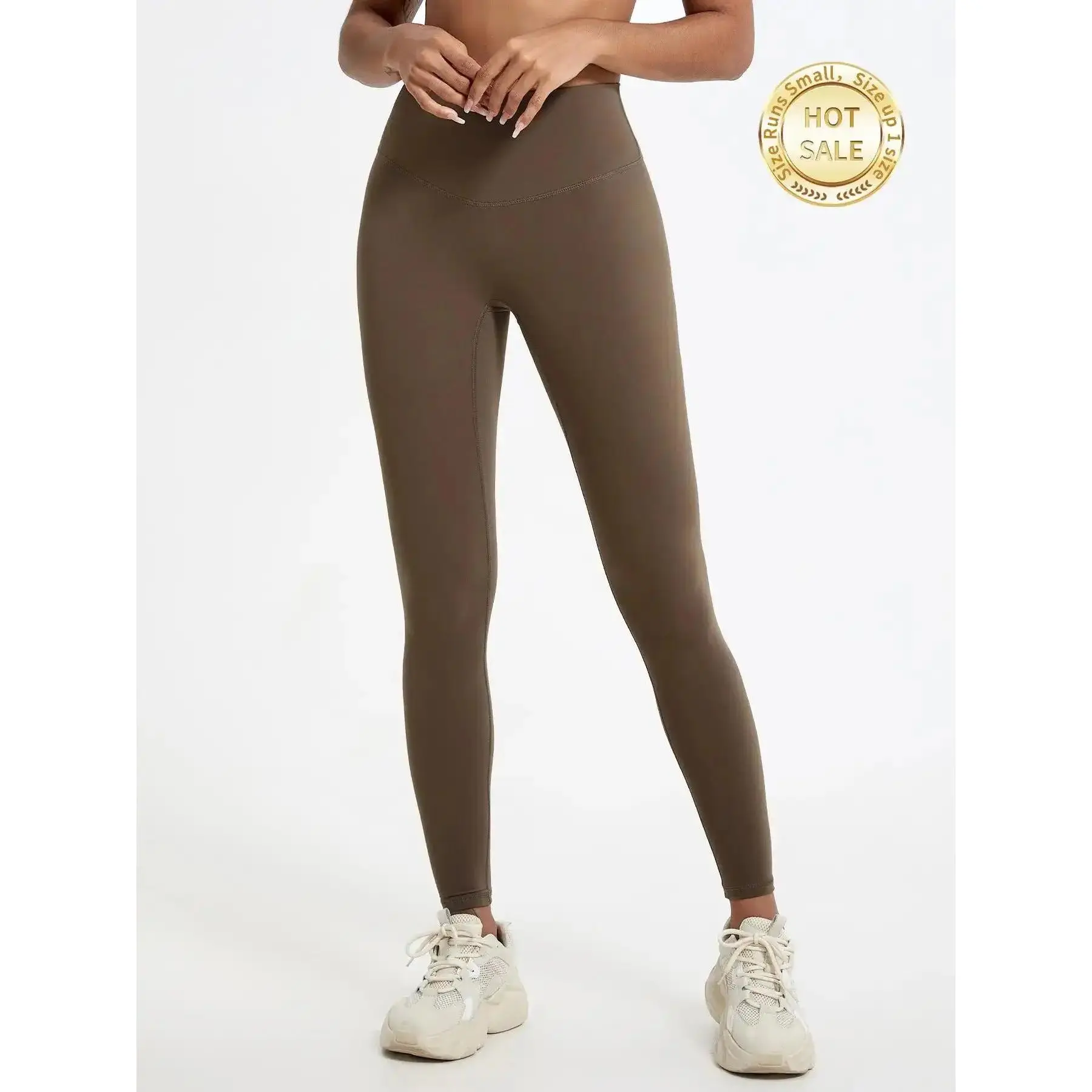 Women's Solid Color workout Leggings, Breathable & Comfortable Yoga Pants For Gym & Workout, Sports Stretchy Leggings, Breathable Fitness Leggings