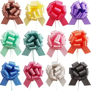 Bows Gift Wrapping 12 Pcs  6 Inches Gift Bows with Ribbon Mixed Color Bows Gift Wrap Bows Wedding Gift Basket Valentines Day
