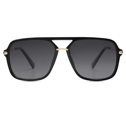 SOJOS Sunglasses for Women Men Square Retro Polarized Lens Trendy Aviator 90s Shades