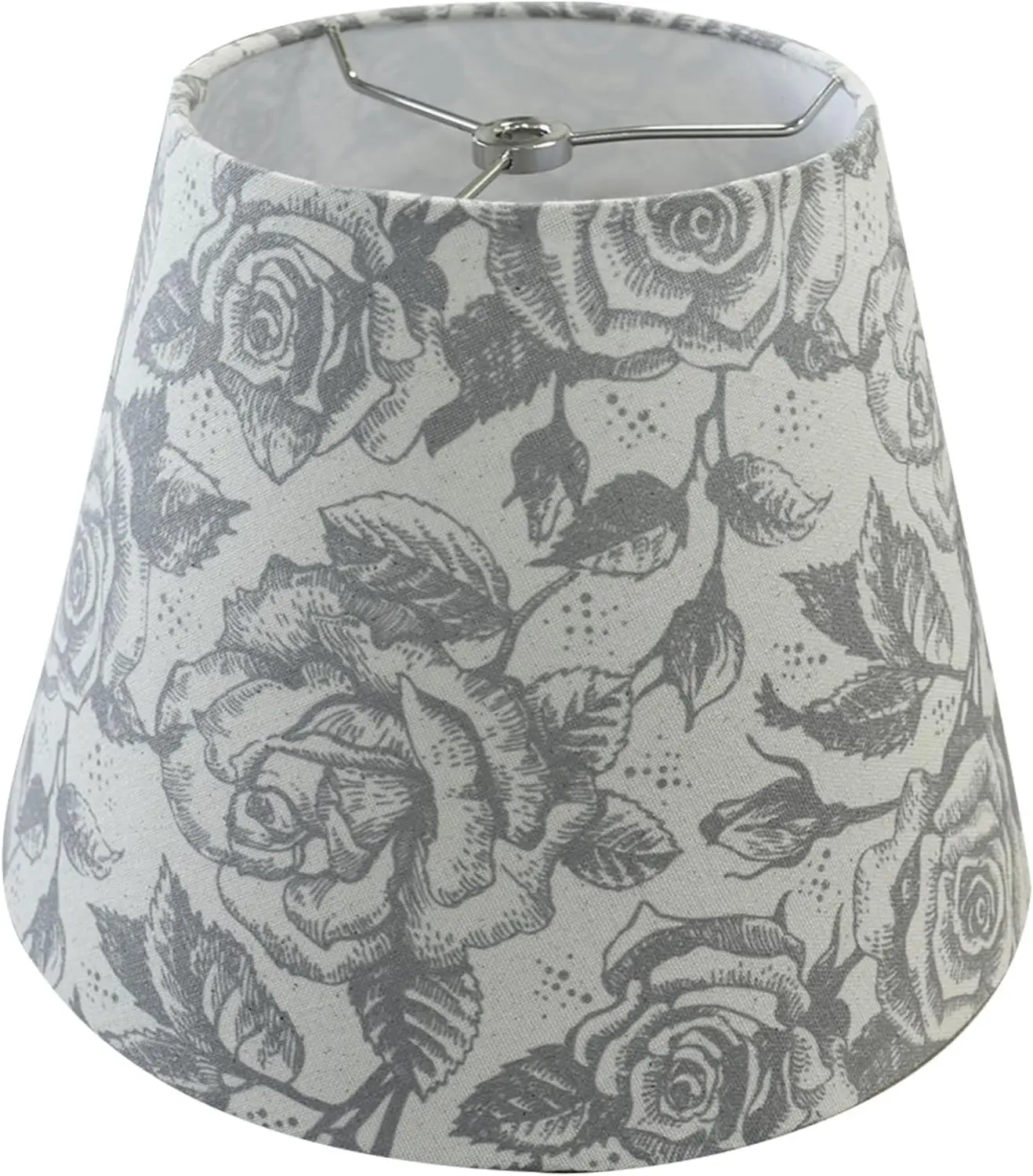 Small Printed Lamp Shade, 6"Top x 10"Bottom x 7.5"High,Spider | Replacement for Table Lamps, Bedside Lamp, Wall Sconces, Handmade Linen Fabric