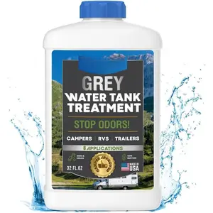RV Grey Water   and Cleaner, Enzyme Deodorizer for Sink Drains for Camper Gray Tanks