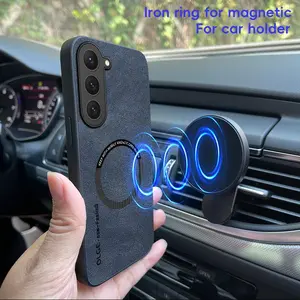 Solid Color Phone Case, Magnetic Phone Shockproof Protective Cover, Phone Accessory Compatible with Samsung S25 S24 Ultra S24+ S23plus S22 S21FE S20 Note10 Note20, Casing, Protector