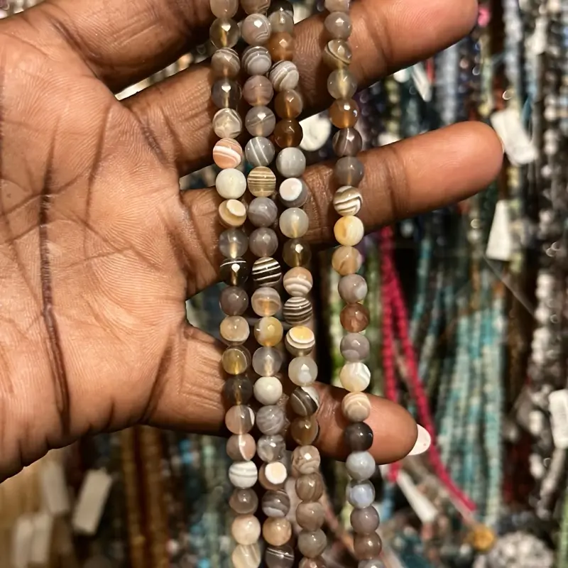 Faceted AA boswana Agate