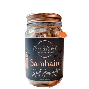 Samhain Spell Jar Kit - Occult Pagan Halloween - Spell Bottle Kit - Witchcraft Supplies - Shrine or Altar Kit