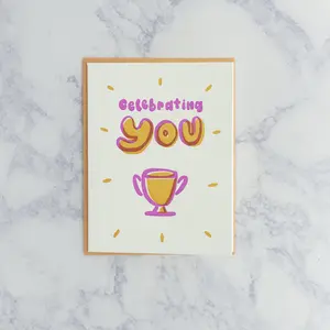 Letterpress "Celebrating You" Friendship Card