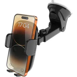 Phone Holder, [Ultra  Suction Cup] 360?Adjustable Phone Mount for Universal  Windshield Compatible with  17 Pro Max and  Smartphones