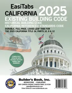 2025 California Existing Building Code, Title 24 Part 10 Loose-Leaf EasiTabs