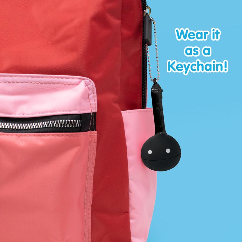 Otamatone Melody [Black] Portable Mini Size Keychain with 11 Pre-Programmed Songs - Musical Electronic Toy from Japan by Maywa Denki