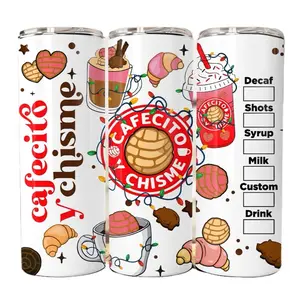 Christmas Cafecito & Chisme Tumbler