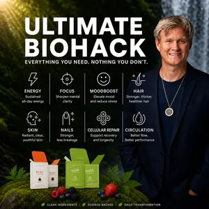 Ultimate Bio Hack Bundle - Natural, GMO-Free US Made Supplement Set with 25 brān and 25 uüth Juice Packs