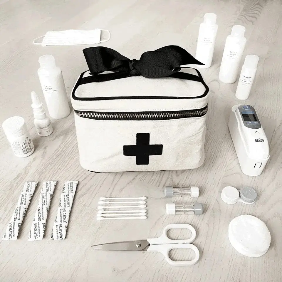 Meds and First Aid Storage Box – Cream