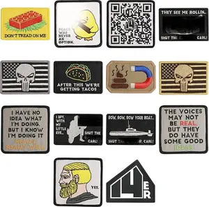 Military Morale Patches | Rick Roll Morale Patch,Airsoft Patches,Tactical Patches,Military Patches for Backpacks,Tactical Vest Patches,Backpack Patches | Morale Patch Bundle (14-Pack)