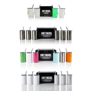Hogg 3oz Sublimatable Mini Skinny Drinkware - Stainless Steel Containers with Lids, Available in Various Colors