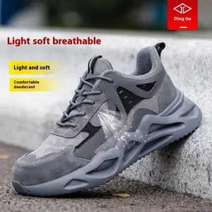 Anti-Slip Steel Toe Work Boots -  Puncture Resistant & Breathable Safety Shoes