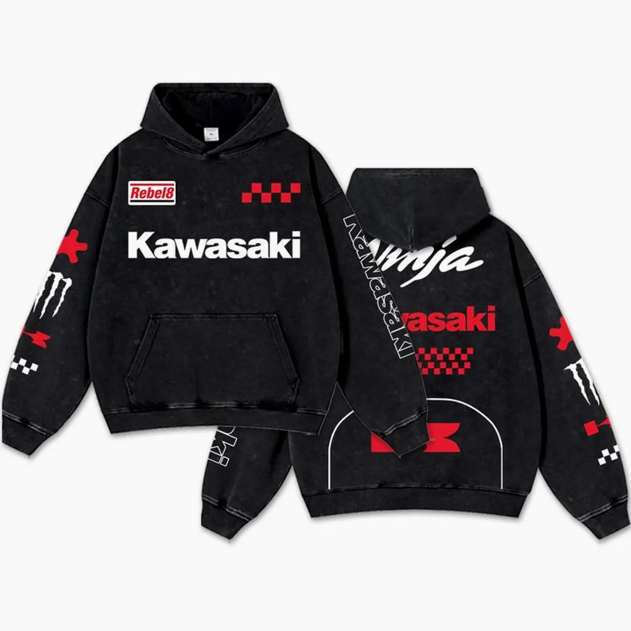 【希少アーカイブ】FINAL  忍者パーカー Ninja Hoodie Kawasaki ninja hoodie - TikTok Shop