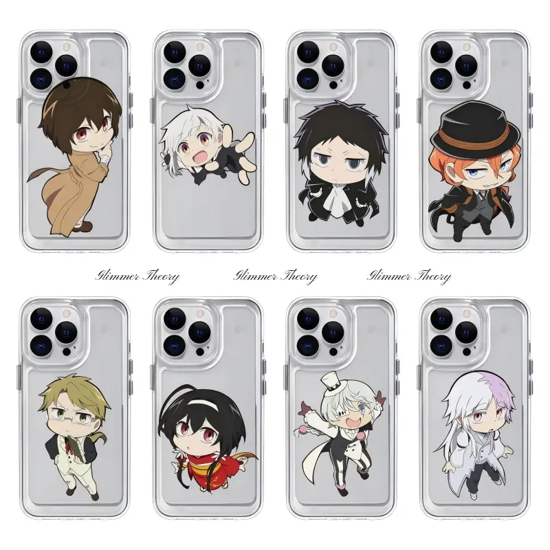 Hot Anime Bungo Stray Dogs Cute Osamu Dazai Phone Cases For iPhone 17 Promax Pro Air 16 Plus 15 14 13 12 Transparent Soft TPU Shockproof Protective Cover Shells Gift For Birthday Christmas Valentine Halloween