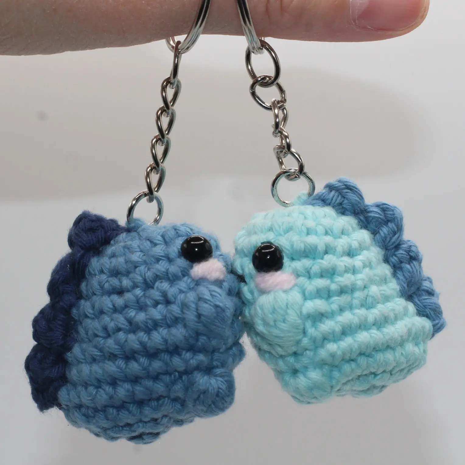 Cute Chubby Dino Amigurumi Plushie Dino Keychain Cute Best Friend Gift Valentine’s Day Gift Anniversary Gift Cute Bag Accessory Charm