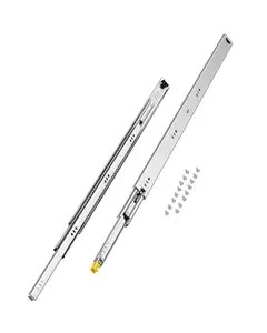 VEVOR Set of 2 Drawer Rails, Summervibes,Summervibes, Full Extension, Available in Various Sizes from 16 to 60 inches, 250 lbs Weight Limit, Locking Mechanism, Ball Bearing Side Mount Drawer Slide Rail