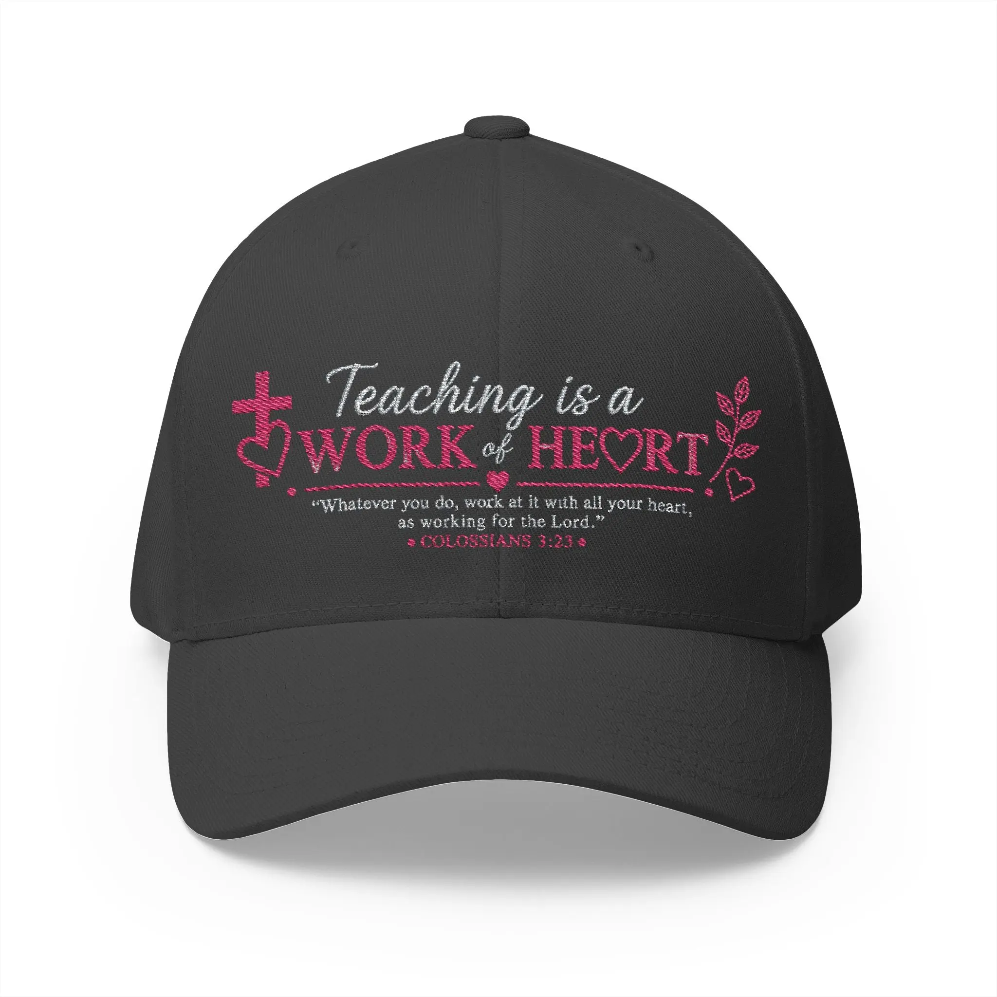 ✝️ Teaching Is a Work of Heart Christian Teacher Cap