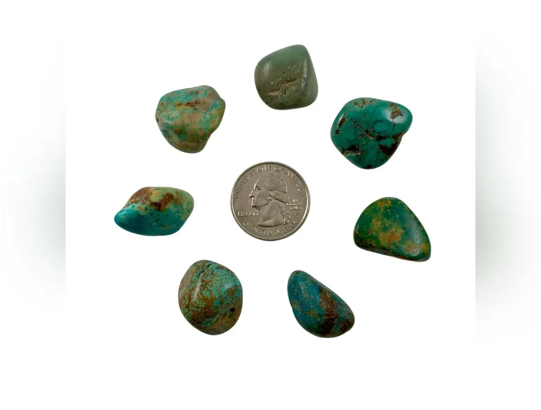Turquoise (Natural Green) Tumbled Stone Rare