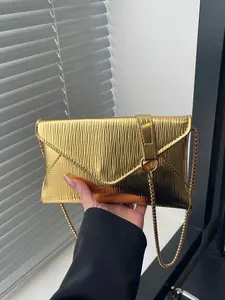 Fashion Simple PU Clutch Bag, Evening Party Purse, Handheld Bag Purse, Crocodile & Snake Envelope Bag, Plain Casual Shoulder Bag for Fashion