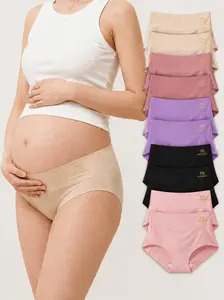 5-Pack High Waist Women's Cotton Underwear - Tummy Control Briefs with Comfortable Wrap Fit, Cotton-Soft & High Elasticity, Snug Skin-Friendly Design,Breathable & Quick-Dry, Non-Deforming Stretchy Fit, No Sweating All-Day Comfort for Long Sitting,098