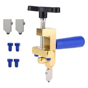 Manual Tile Cutter, 2 in 1 Glass Tile Cutter, Manual Breaking Pliers with 3-15 mm Tungsten Steel Blades, Tile Cutter Hand Tool for Home DIY Cutting Glass, Mirror, Glazed Tiles