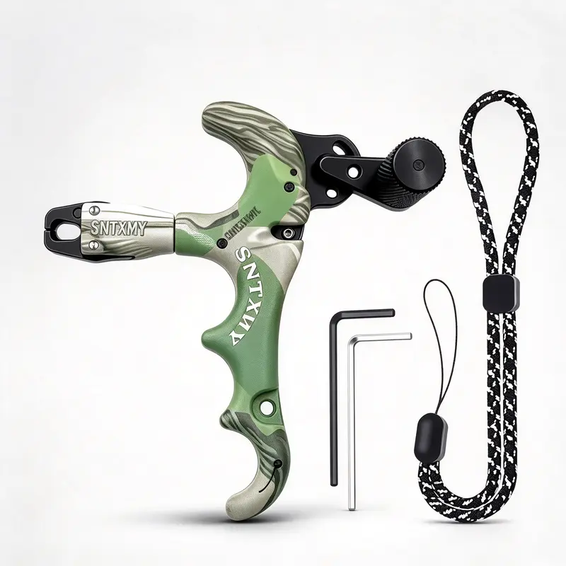 Thumb Release for Compound Bow, ,Adjustable Sensitivity Archery Release Hunting Accessory ,360 Rotatable Bow Release with Adjustment Tool for Precision Shoot.