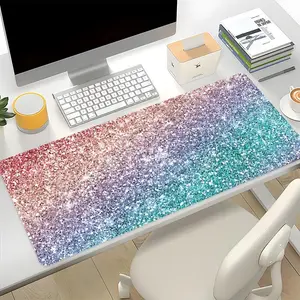 Extra-Large Colorful Gradient Gaming Mouse Pad, HD Desk Mat with Non-slip Rubber Base, Perfect for Keyboard and Office Use, Desktop Accessory