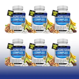 10/6/3/1 Bottles Magnesium Complex, 8-in-1 Magnesium Supplement, 90 Vegan Capsules Each, USA Made